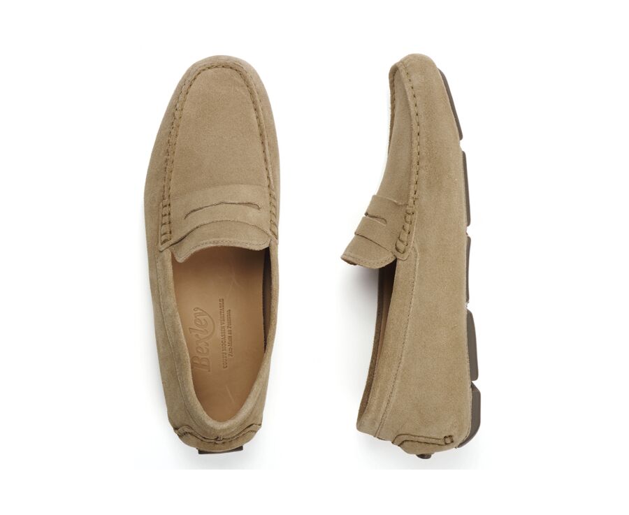 Mocassin homme Velours Beige Foncé - SEACREST II
