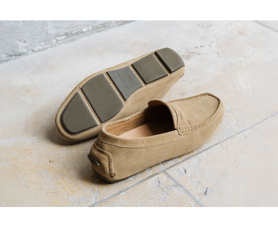 Mocassin homme Velours Beige Foncé - SEACREST II