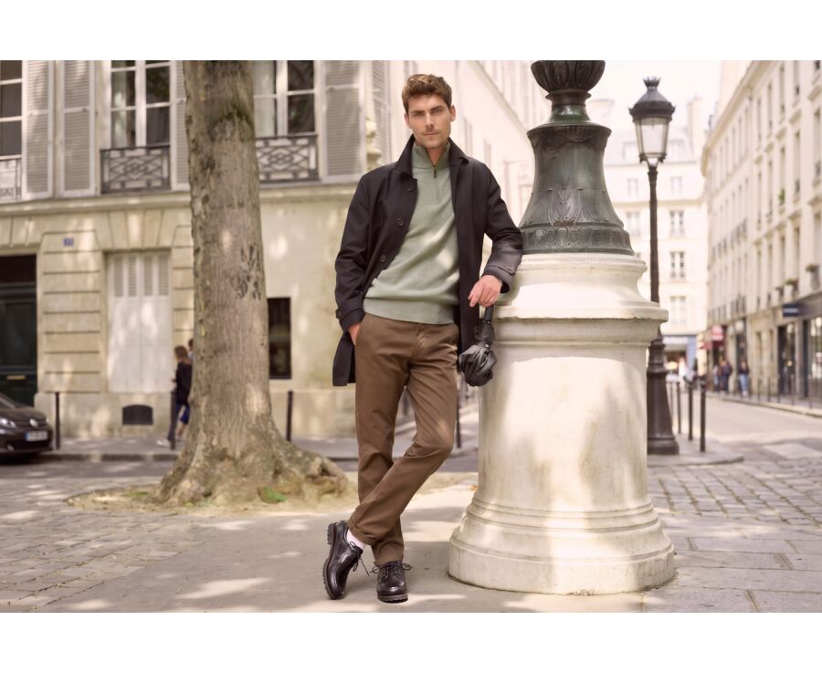 Trench homme noir déperlant - AURÈLE II