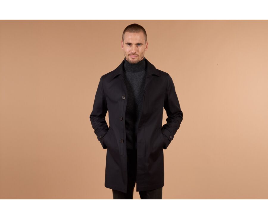 Trench homme noir déperlant - AURÈLE II
