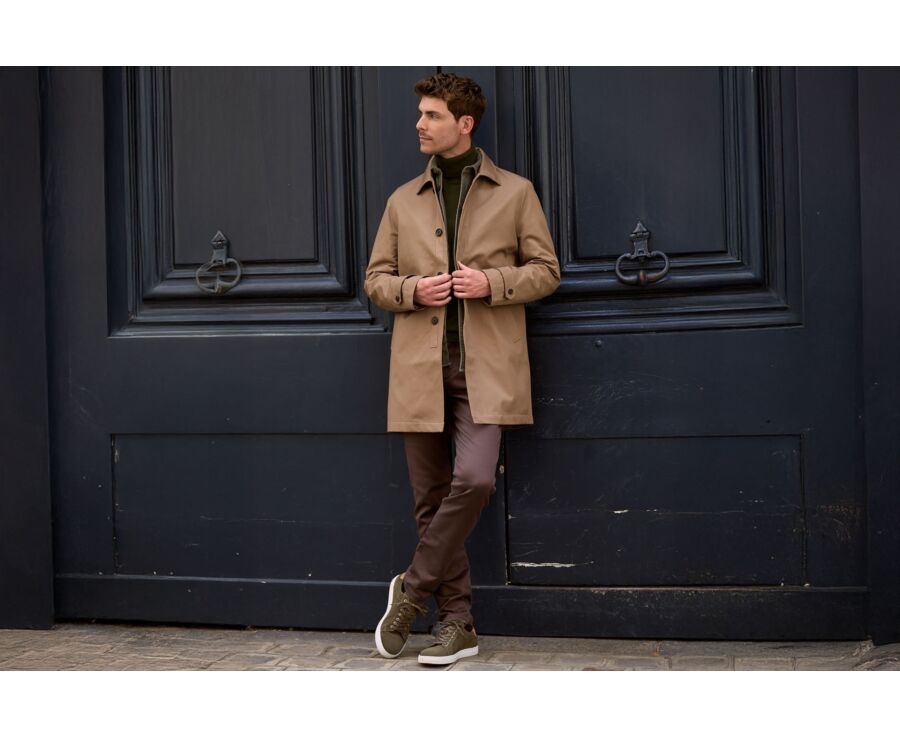 Trench homme Beige Foncé - AURÈLE II