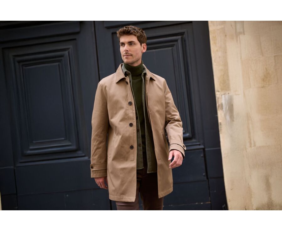 Trench homme Beige Foncé - AURÈLE II
