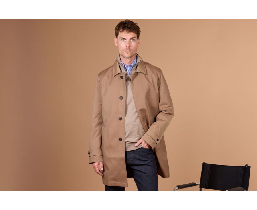 Trench homme Beige Foncé - AURÈLE II