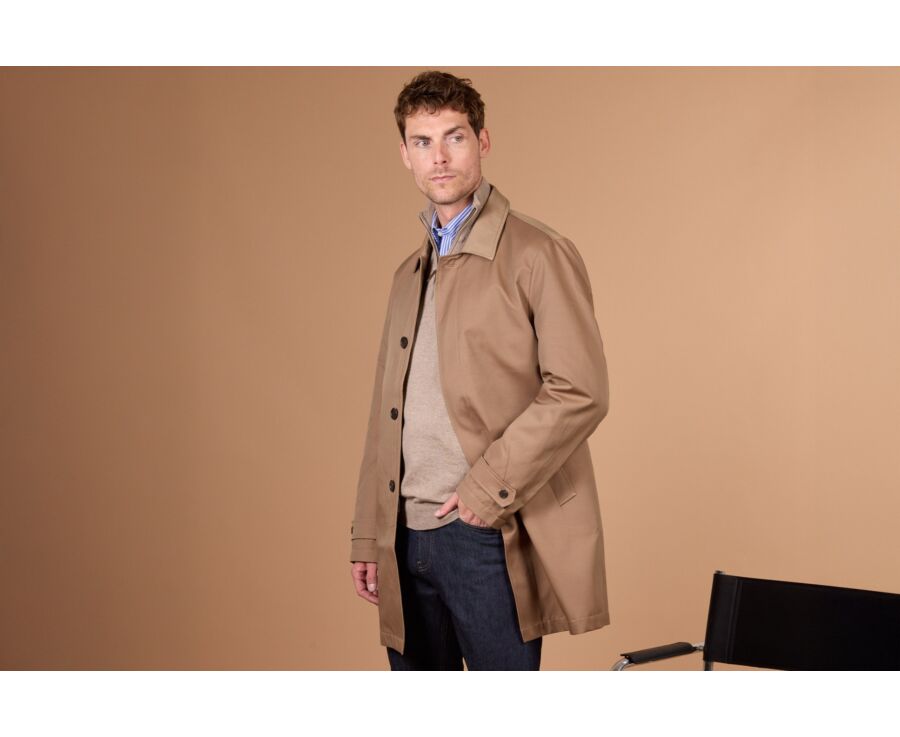 Trench homme Beige Foncé - AURÈLE II