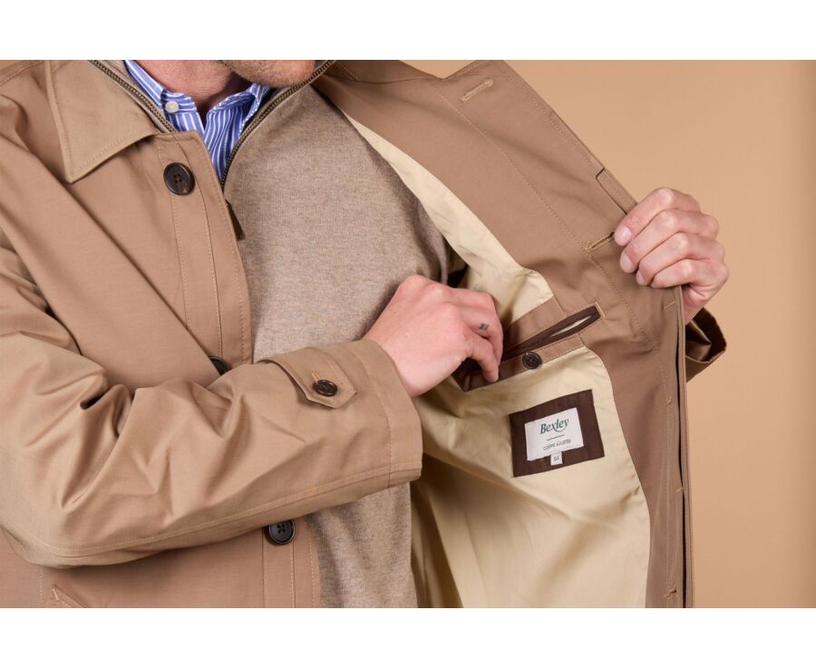 Trench homme Beige Foncé - AURÈLE II