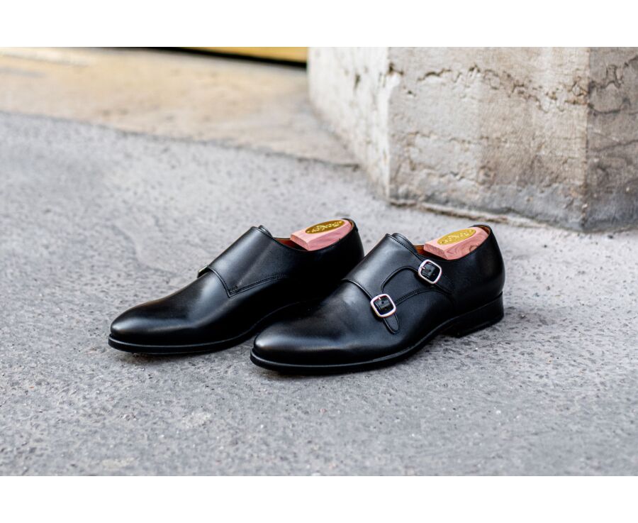 Chaussures homme double boucle Noir - CHIGWELL