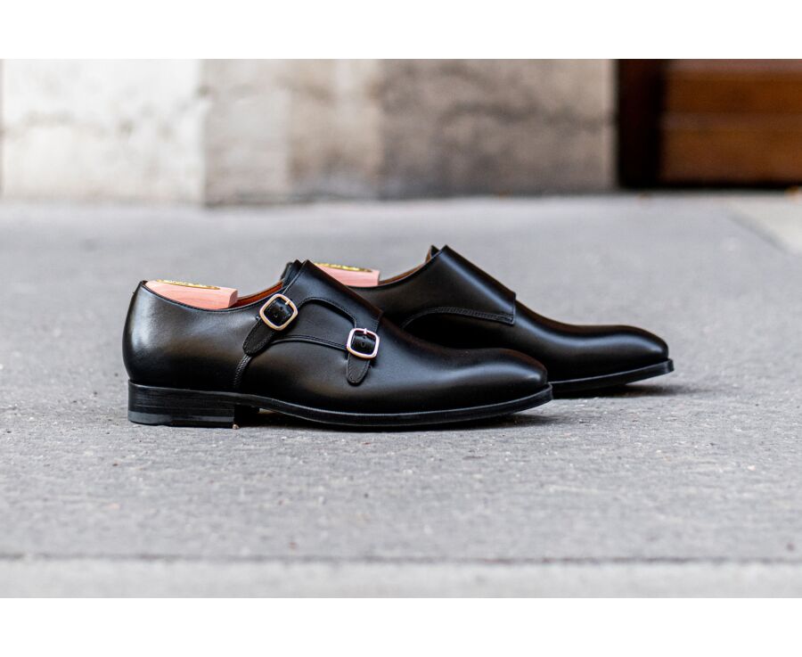 Chaussures homme double boucle Noir - CHIGWELL