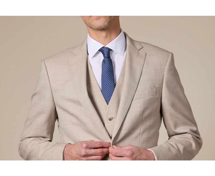 Cravate homme Soie Motif carré Bleu Pétrole
