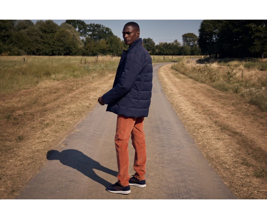 Parka homme navy légère en duvet d'oie - NILSEN