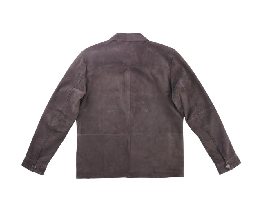 Veste cuir daim Brun - FAUSTIN