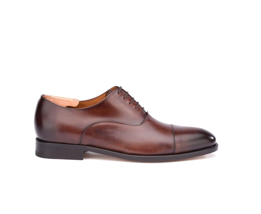 Richelieu homme Chocolat Patiné semelle cuir - WINFORD
