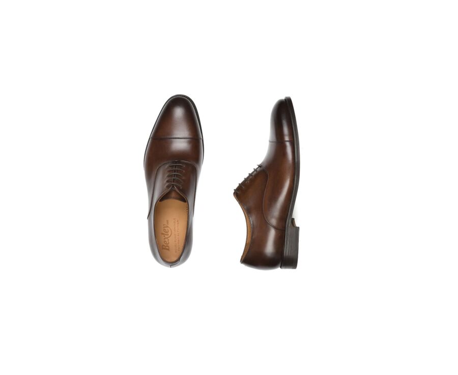 Richelieu homme Chocolat Patiné semelle cuir - WINFORD