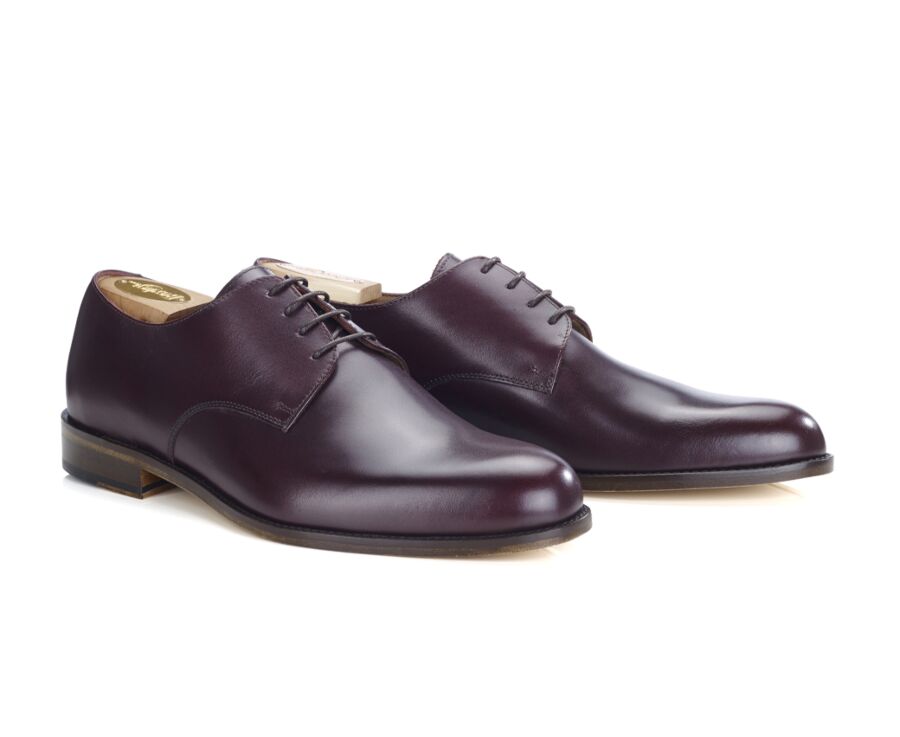 Derbies homme Bordeaux semelle cuir - DOVER