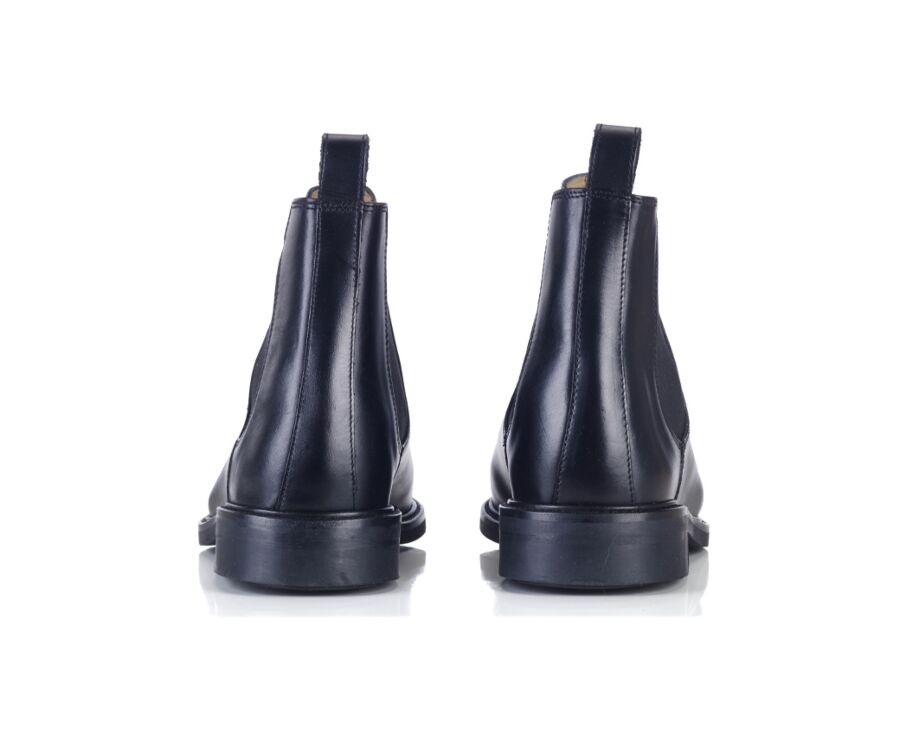 Chelsea boots cuir homme Noir - FANGLER GOMME CITY