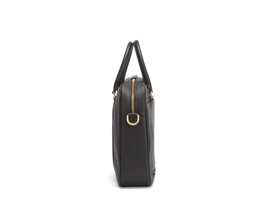 Cartable homme cuir avec bandoulière Chocolat Grainé - KARLINGTON III