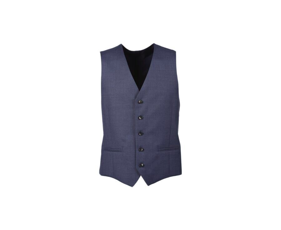 Gilet de costume homme Bleu chiné - LAZARE