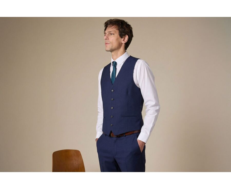 Gilet de costume homme Bleu Marine - GILET LAZARE