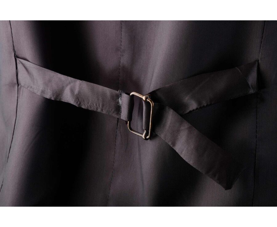 Gilet de costume homme - Kaki Clair Chiné - LAZARE