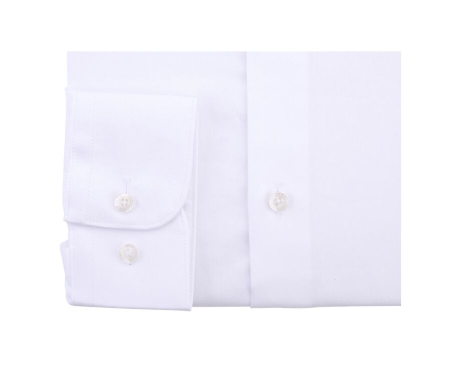 Chemise en Twill de Coton Blanc - CAUBERT