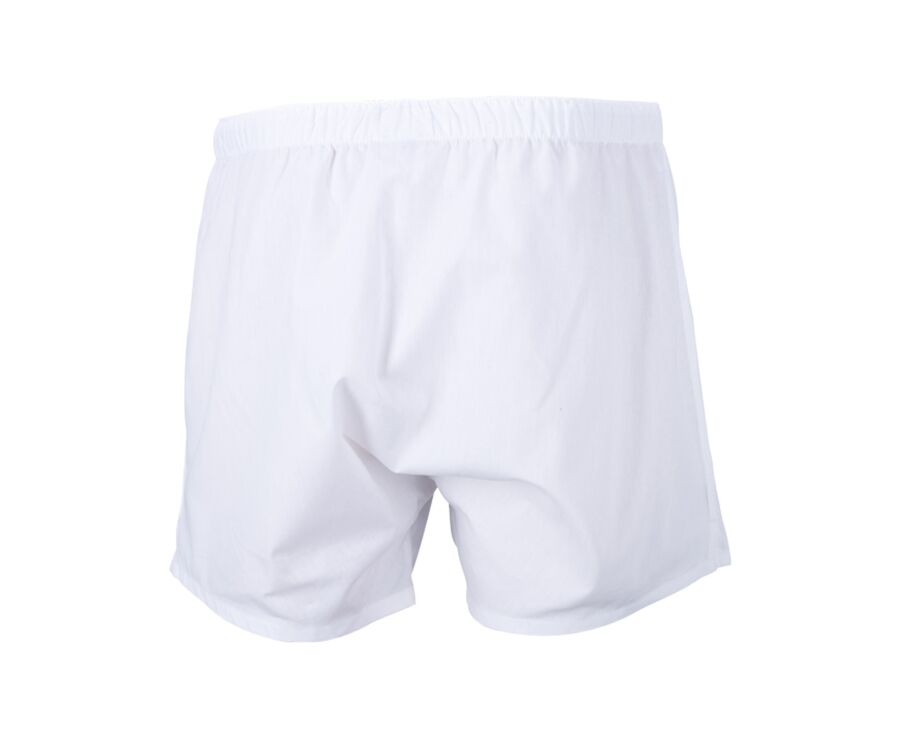 Boîte de 2 caleçons homme Uni Blanc et imprimé navy et beige - ELON