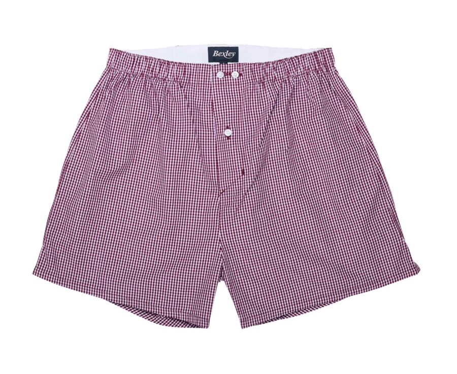 Caleçon homme en coton assorti Rouge et Blanc - ELON