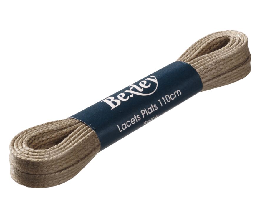 1 paire de lacets Taupe pour sneakers