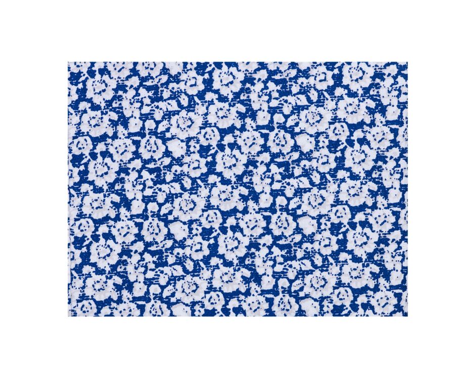 Chemise homme bleue à fleurs blanches - MARCOLIN