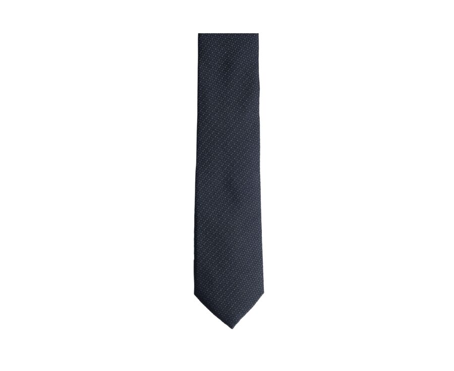 Cravate homme en soie faux-uni vert foncé et bleu ciel