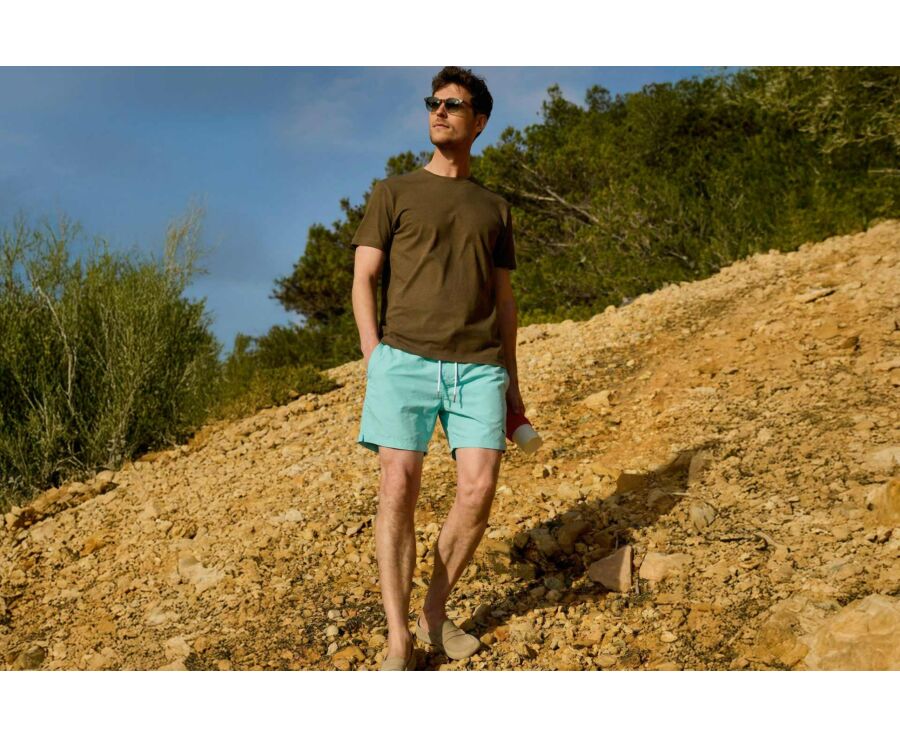 Short de bain homme Vert Menthe - BRENTAN