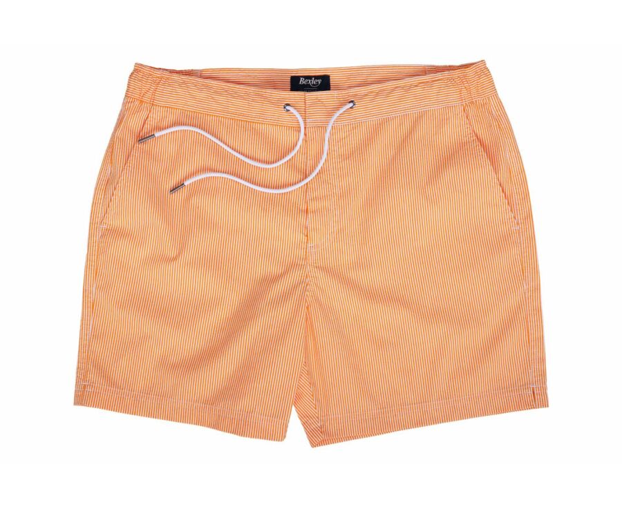 Short de bain homme rayé Orange - BRENTAN