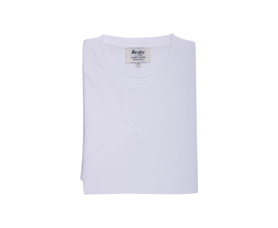Tee-shirt coton bio uni Blanc - EDGAR III