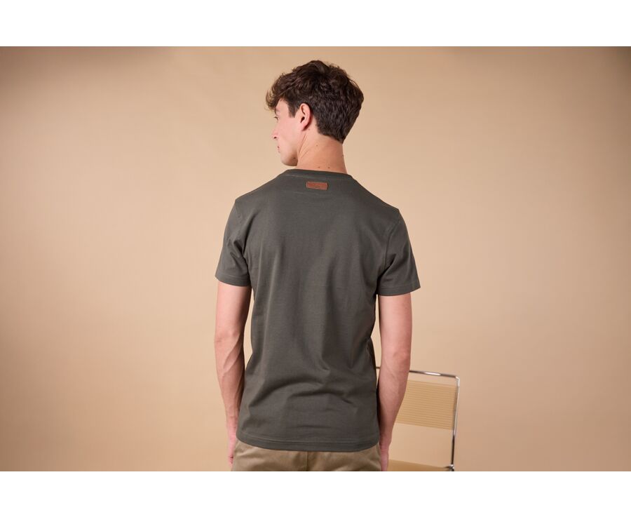 Tee-shirt coton bio uni Vert foncé - EDGAR III