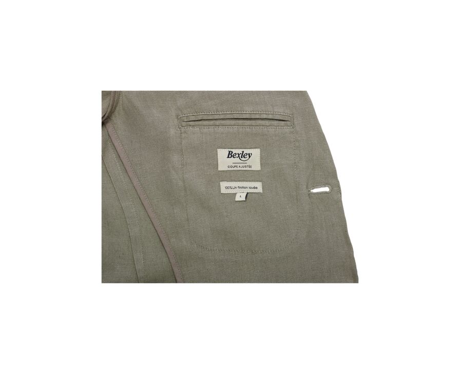 Blazer lin homme Taupe - LUBIN