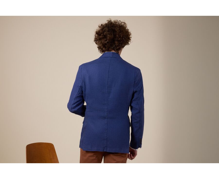 Blazer lin homme Bleu Indigo - LUBIN
