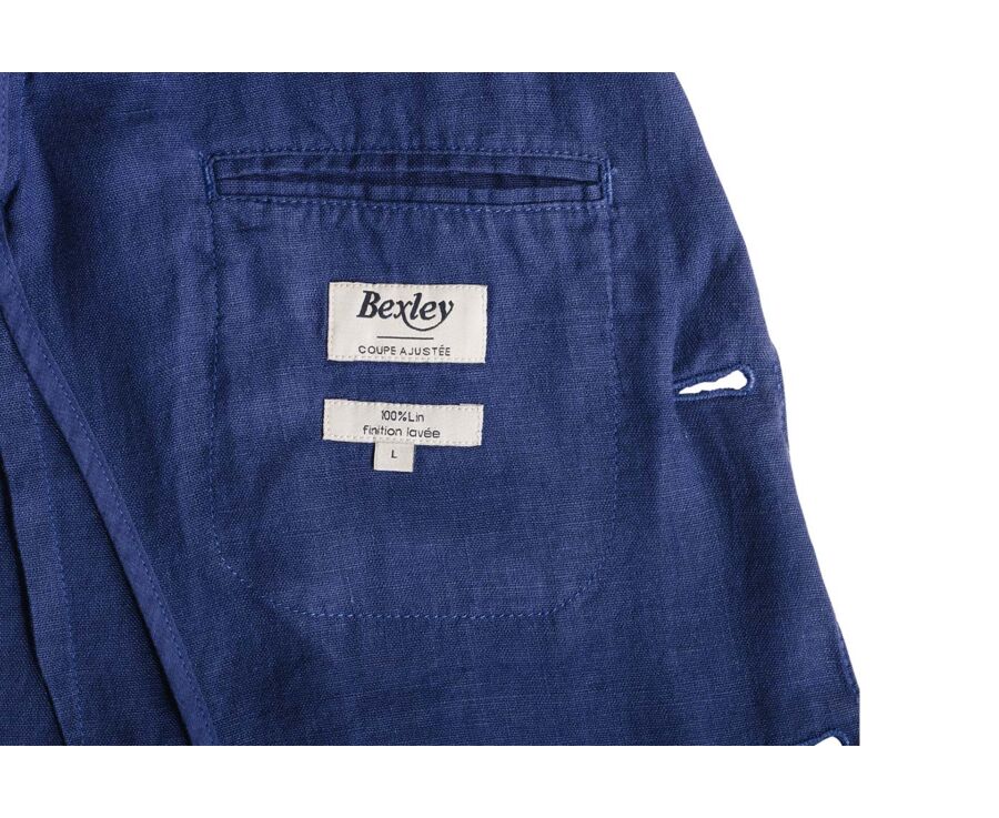 Blazer lin homme Bleu Indigo - LUBIN