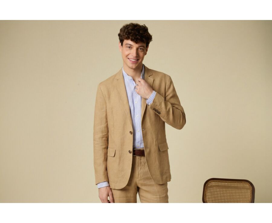 Blazer lin homme Desert - LUBIN