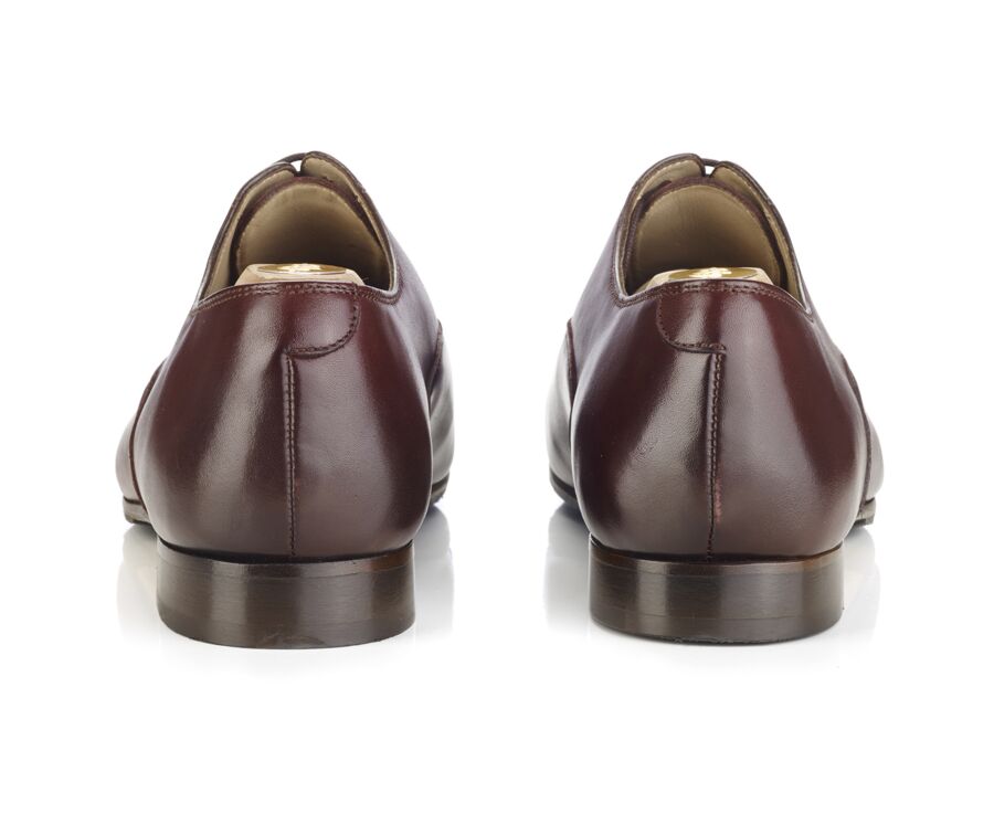 Richelieu homme Bordeaux - semelle cuir avec patin - LENNOX PATIN