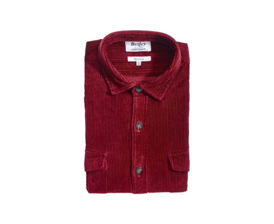 Surchemise en velours - Bordeaux - VICTORIN