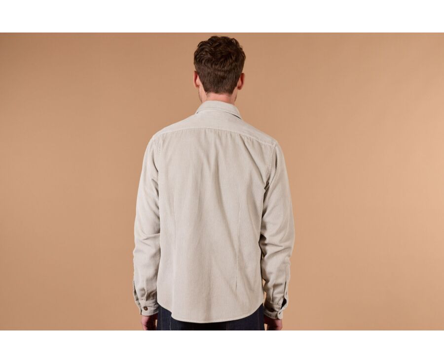 Surchemise en velours Beige Clair - VICTORIN