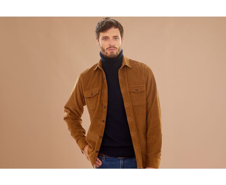 Surchemise en velours Chamois - VICTORIN