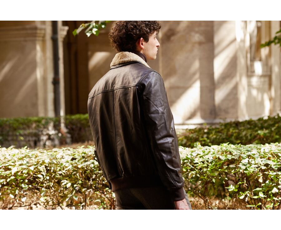 Blouson aviateur homme Marron - EVERETT II
