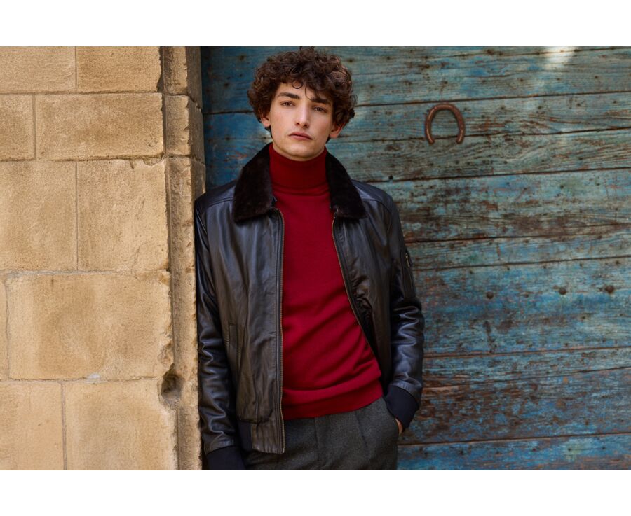 Blouson aviateur homme Noir - EVERETT II
