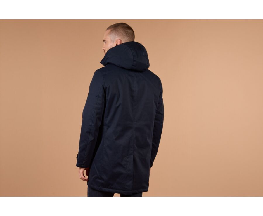 Trench matelassé homme Navy foncé  - AURESTILDE