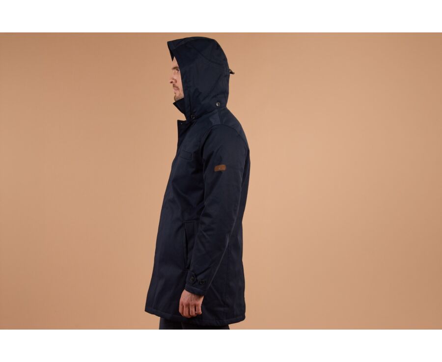 Trench matelassé homme Navy foncé  - AURESTILDE