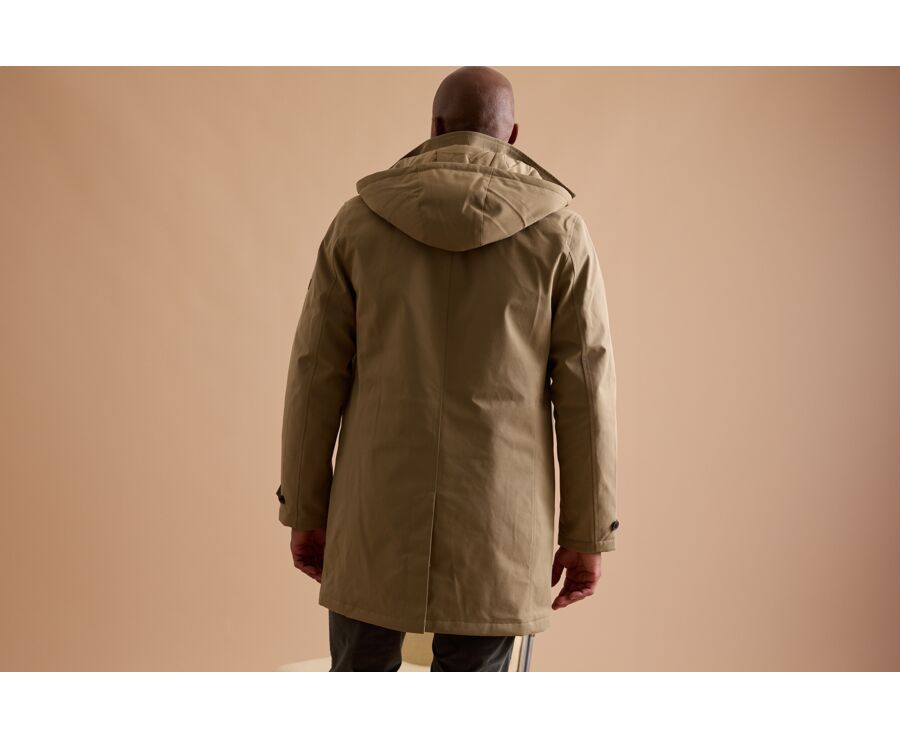 Trench matelassé homme Beige Foncé  - AURESTILDE