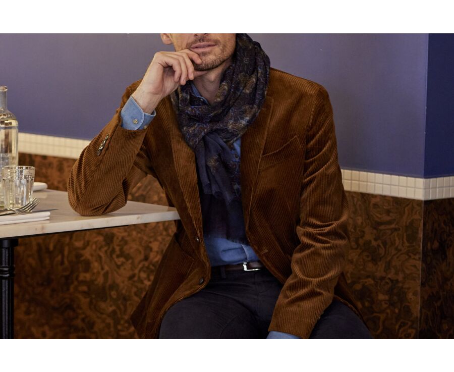 Blazer velours homme Chamois - LÉANDRUS