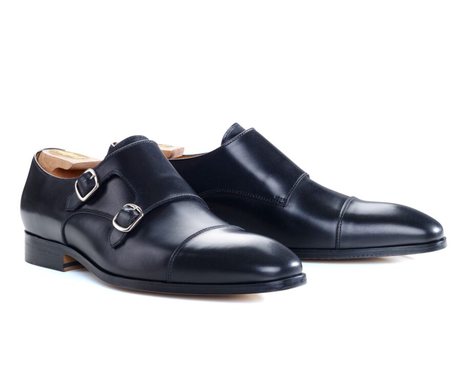 Chaussures homme double boucle Noir - CHEDINGTON