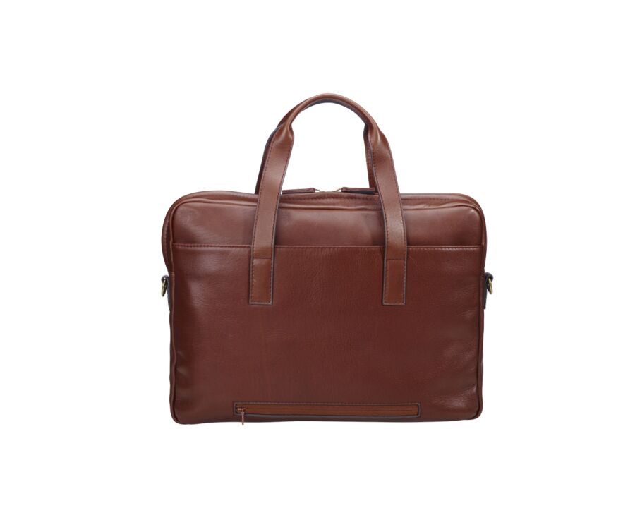 Cartable en cuir cognac - HARWINTON