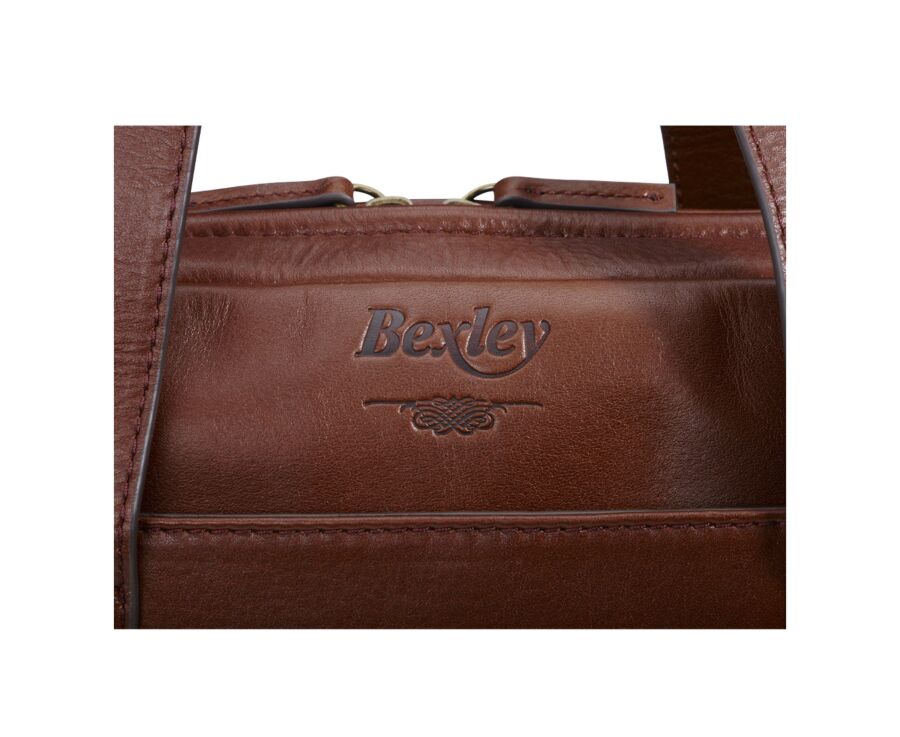 Cartable en cuir cognac - HARWINTON