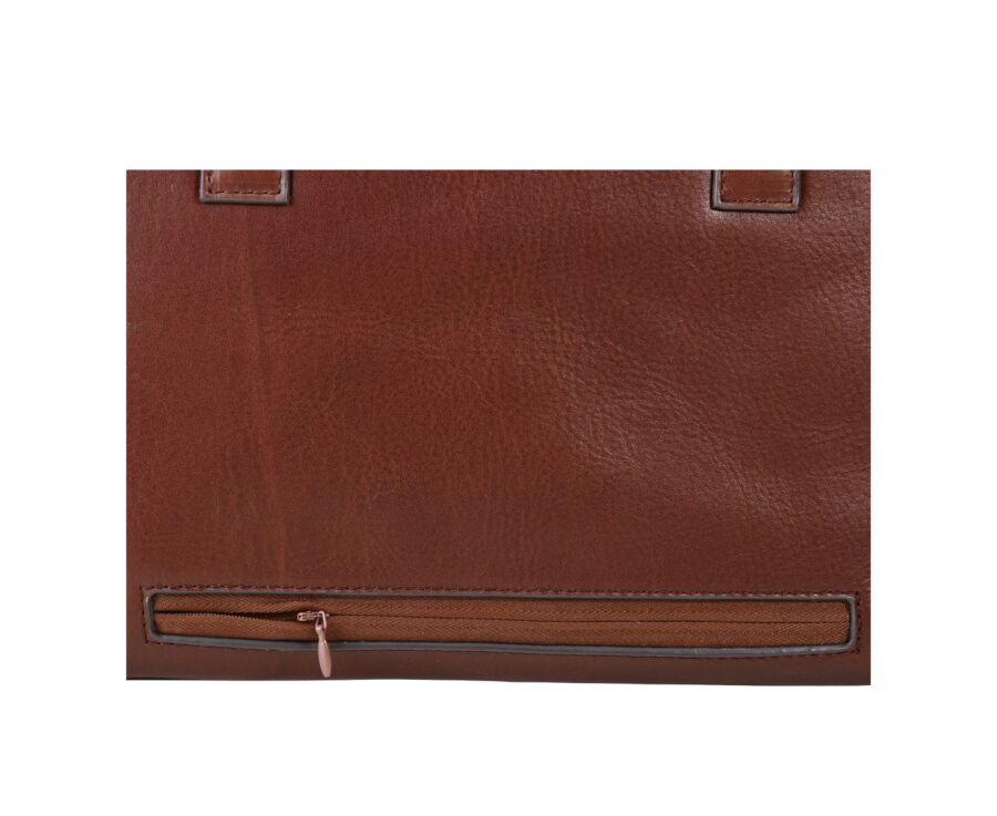 Cartable en cuir cognac - HARWINTON